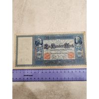 100 марок 1910 г. Германия. СМОТРИТЕ ДР. МОИ ЛОТЫ. Большая распродажа!