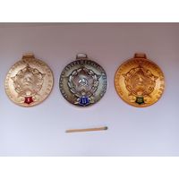 Комплект наградных медалей Чемпионата вооруженных сил СССР.