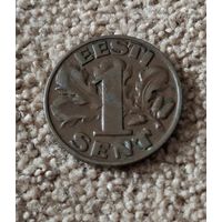 Эстония 1 сент, 1929