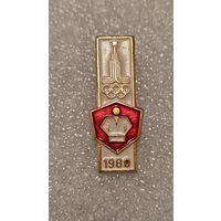 Значек знак Олимпийские Игры Москва 1980 Дзюдо, 200 лотов с 1 рубля,5 дней!