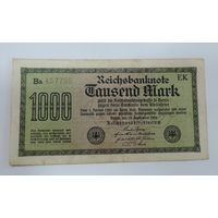 1000 марок 1922 г. Германия