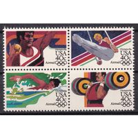 21.Us. США. Летние Олимпийские Игры в Лос-Анджелесе. 1983 г. Кварт. Mi.##1622-1625. MNH.
