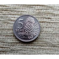 Werty71 Самоа и Сисифьо 5 сене центов 2000 Ананас