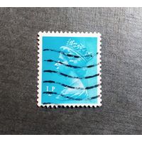 Марка Великобритания 1971 год Королева