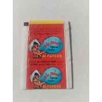 Обертка от жевательной резинки.