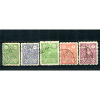 Персия (Иран) - 1926/27г. - шах Реза Пехлеви - 5 марок - гашёные. #4-W1-125-A-1