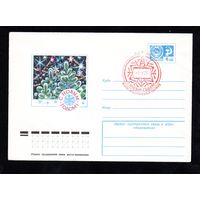 Художественный маркированный конверт СССР со спецгашением N 10046 (08.10.1974) С Новым годом!