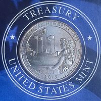 США 25 центов 2019г. (Р). Американский Мемориальный Парк.