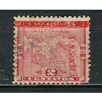 Панама - 1903/1904 - Карта с надпечаткой  2С - [Mi.52II] - 1 марка. Гашеная.  (Лот 28JT)-T25P5