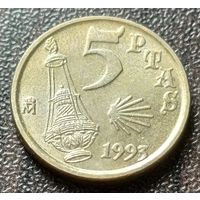 Испания 5 песет, 1993    ( 1-3-1 )