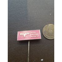 Значок тяжелый RVR красный