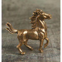 Статуэтка миниатюра Лошадь Латунь