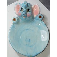 Фарфоровая Мыльница Слоник СССР .