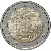 2 евро 2022 Эстония 35 лет программы Erasmus UNC из ролла