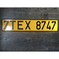 Автомобильный номер для коллекции TAX