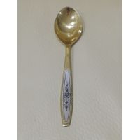 Ложка чайная серебро 875 пробы СССР. Северная Чернь. Вес 25.5гр