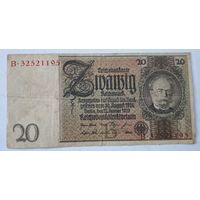 1924 год Германия 20 марок