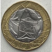 Италия 1000 лир 1997 г.