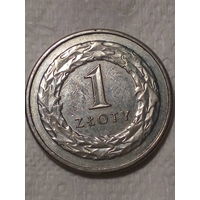 1 злотый Польша 2017 год