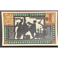 Нотгельд 50 пфеннигов 1921 год. Биттерфельд,. Веймарская республика