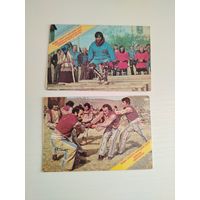 Календарики, виды спорта народов СССР. Лот