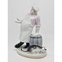 Статуэтка повар и кот