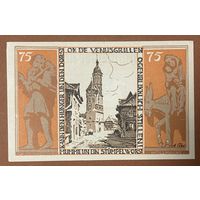 Нотгельд , 75 пфеннигов, Брауншвейг , 1921 год. Веймарская республика