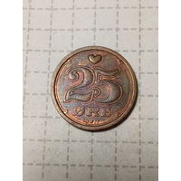 25 эре  Дания 1990 год
