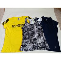 Лот женских футболок, маек Adidas, H&M, K-SWISS.