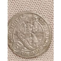 Монета Австрия 3 крейцера.