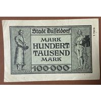 Банкнота 100000 марок 1923 год. Веймарская республика.