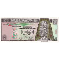 Гватемала, 0,5 кетцаль, 1989 г., UNC