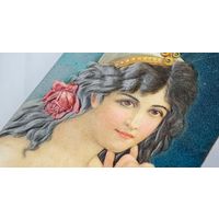 1908 год тиснение   Открытка