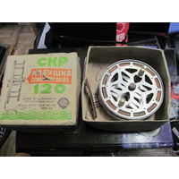 Катушка спиннинговая СКР-120 с леской.