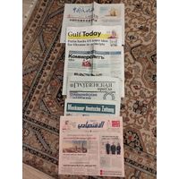 Толстые газеты:китайский, английский, русский, белорусский, немецкий, арабский языки.