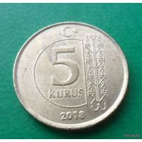 5 курушей Турция 2018 г.в.