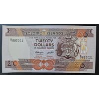 РАСПРОДАЖА КОЛЛЕКЦИИ. Соломоновы острова 20 долларов 1986 г.