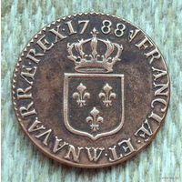 Франция 1 соль 1788 года. Людовик XVI Предложи свою цену или обмен!