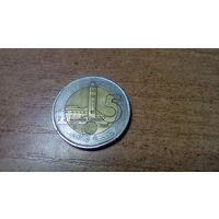 5 дирхам 2016 года Марокко ."Мечеть Хассана II в городе Касабланка"