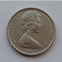 Новая Зеландия 5 центов. 1967 г.