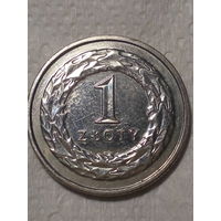 1 злотый Польша 2018 год