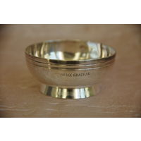 Ваза с серебрением  ( диаметр 7 см , высота 3,5 см )