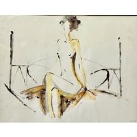 Песин Валерий "Ню",1999г.57х44,5 см.