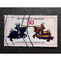 Марка Германия 1975 год Рыцарский турнир