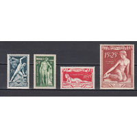 Скульптура. Монако. 1948. 4 марки (авиапочта). Michel N 353-356 (110,0 е)