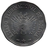 МНОГОНАЦИОНАЛЬНОЕ ГОСУДАРСТВО БОЛИВИЯ. 2 БОЛИВИАНО 2017. UNC. Боливианский полк Colorados