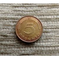 Werty71 Германия ФРГ 5 пфеннигов 1988 F