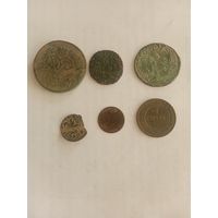 Деньга 1738, полушка 1735, копейка 1899 + бонус