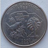 США 25 центов (квотер) 2000 г. D. Южная Каролина