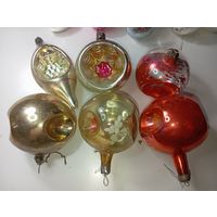 Ёлочные игрушки - Фонарики . СССР .